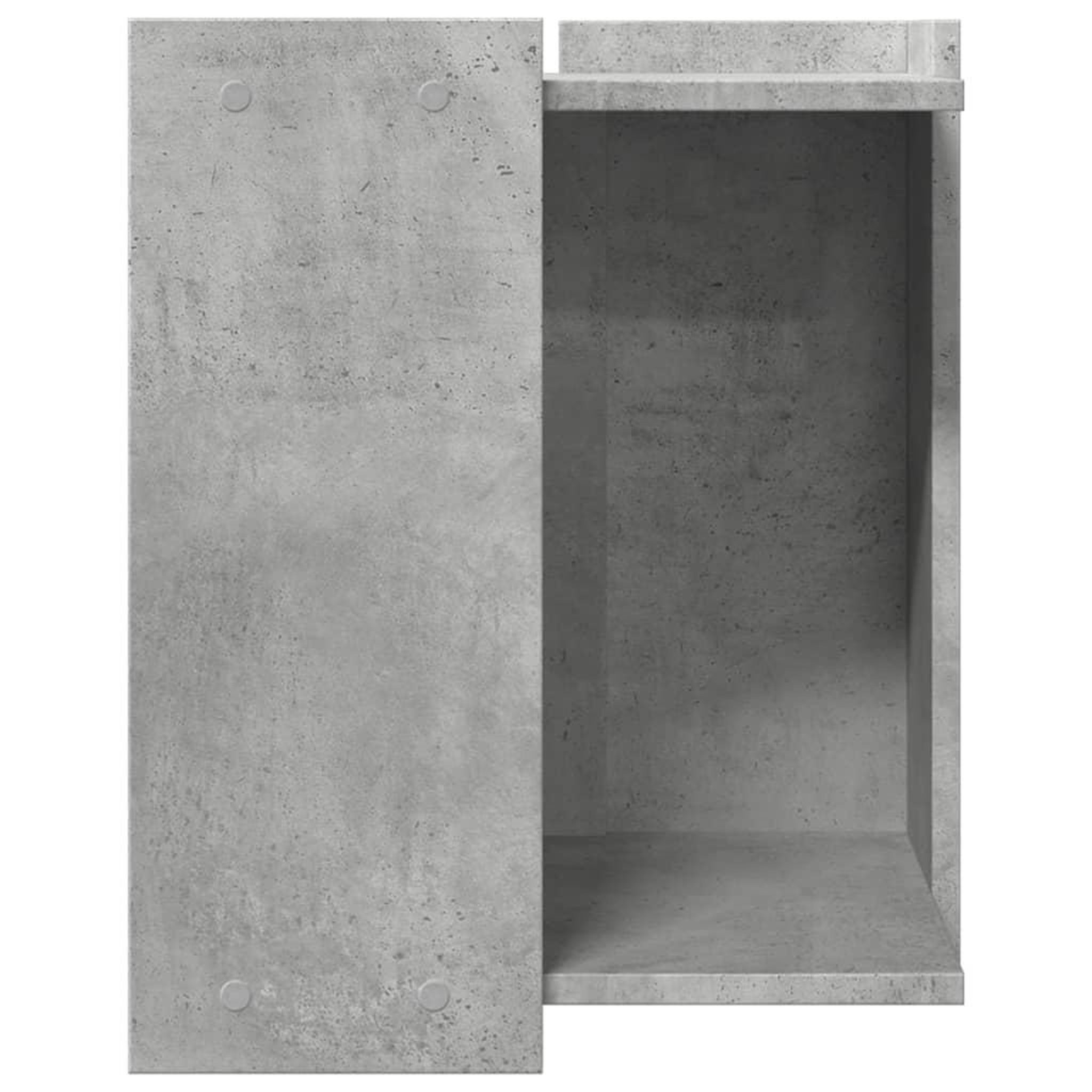 Voir la diapositive 5 : VIDAXL Meuble de bac a litiere pour chat gris beton bois d'ingenierie
