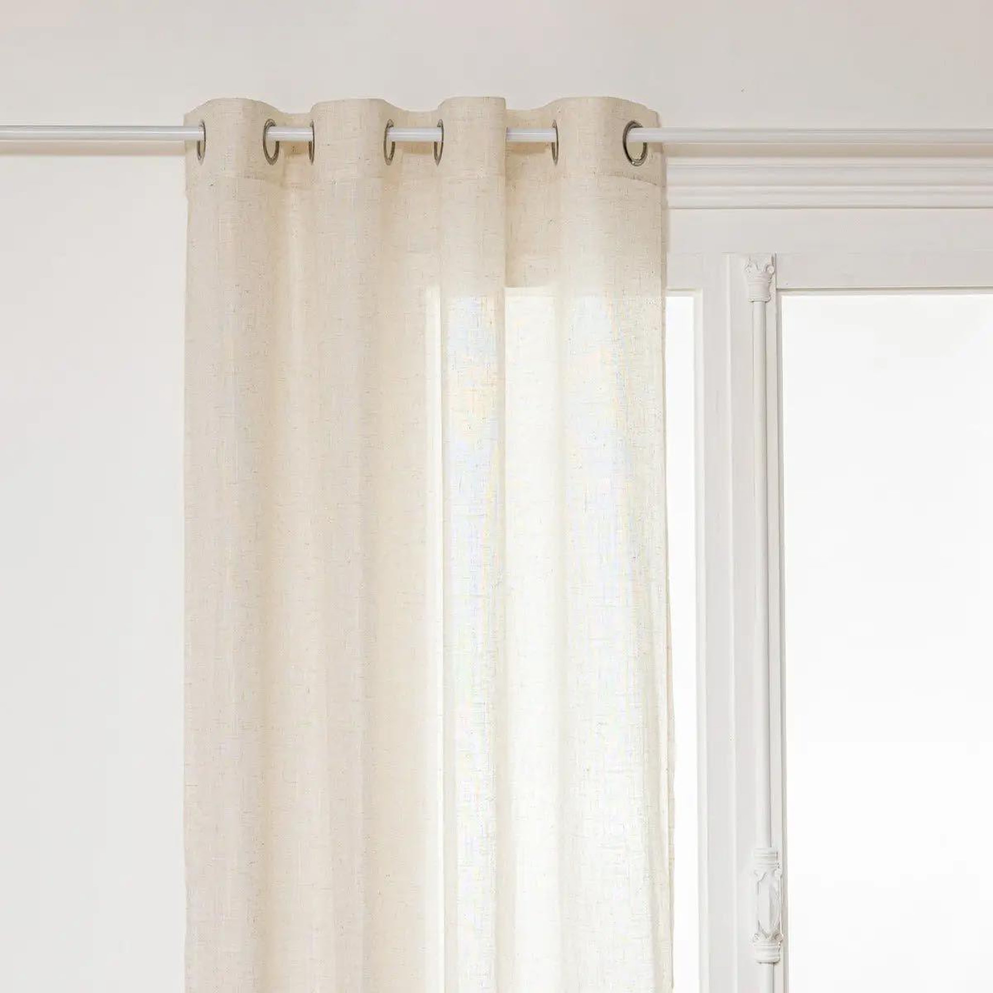 ATMOSPHERA Rideau voilage à œillets  alla  140x240cm beige lin