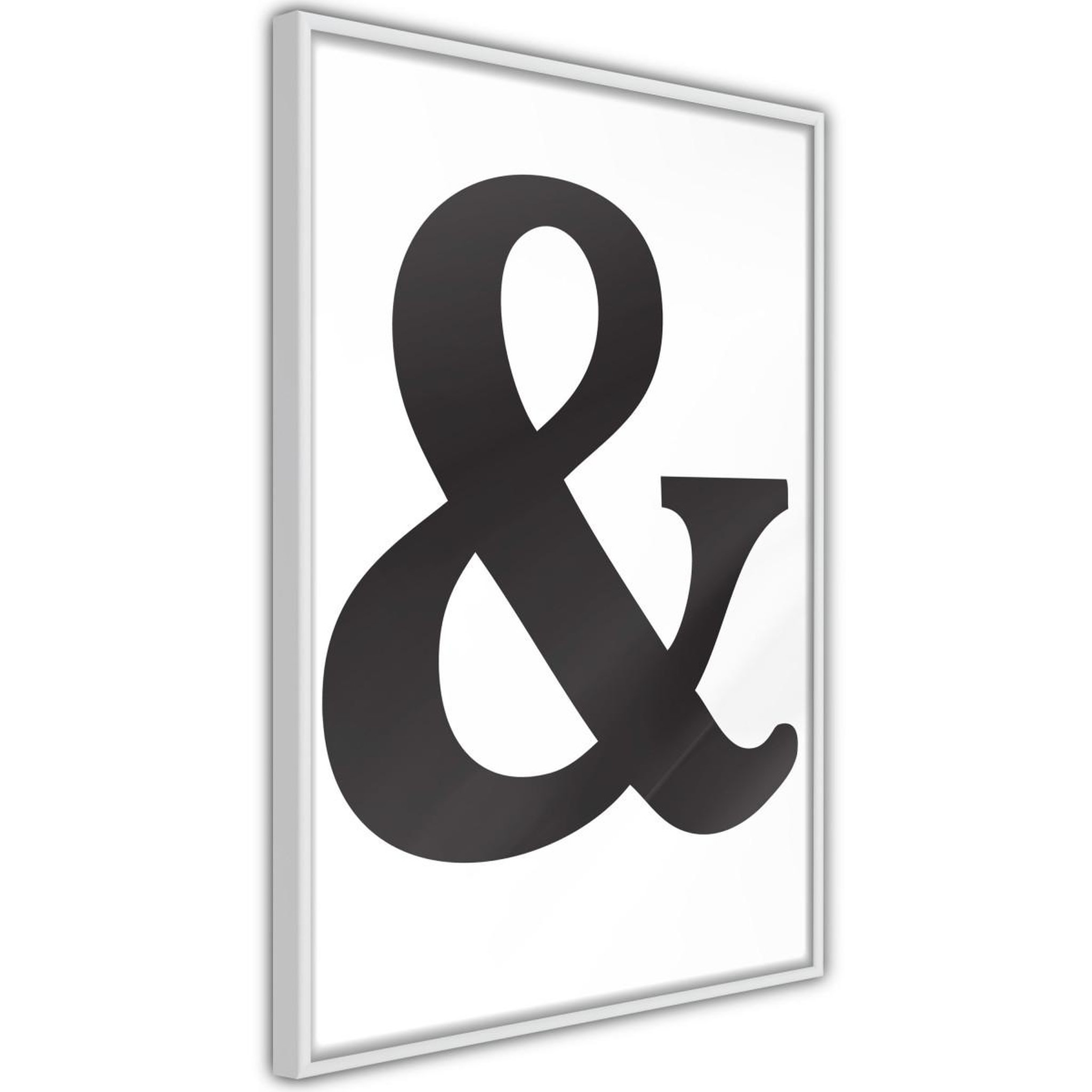 Paris Prix Affiche murale encadrée  ampersand black