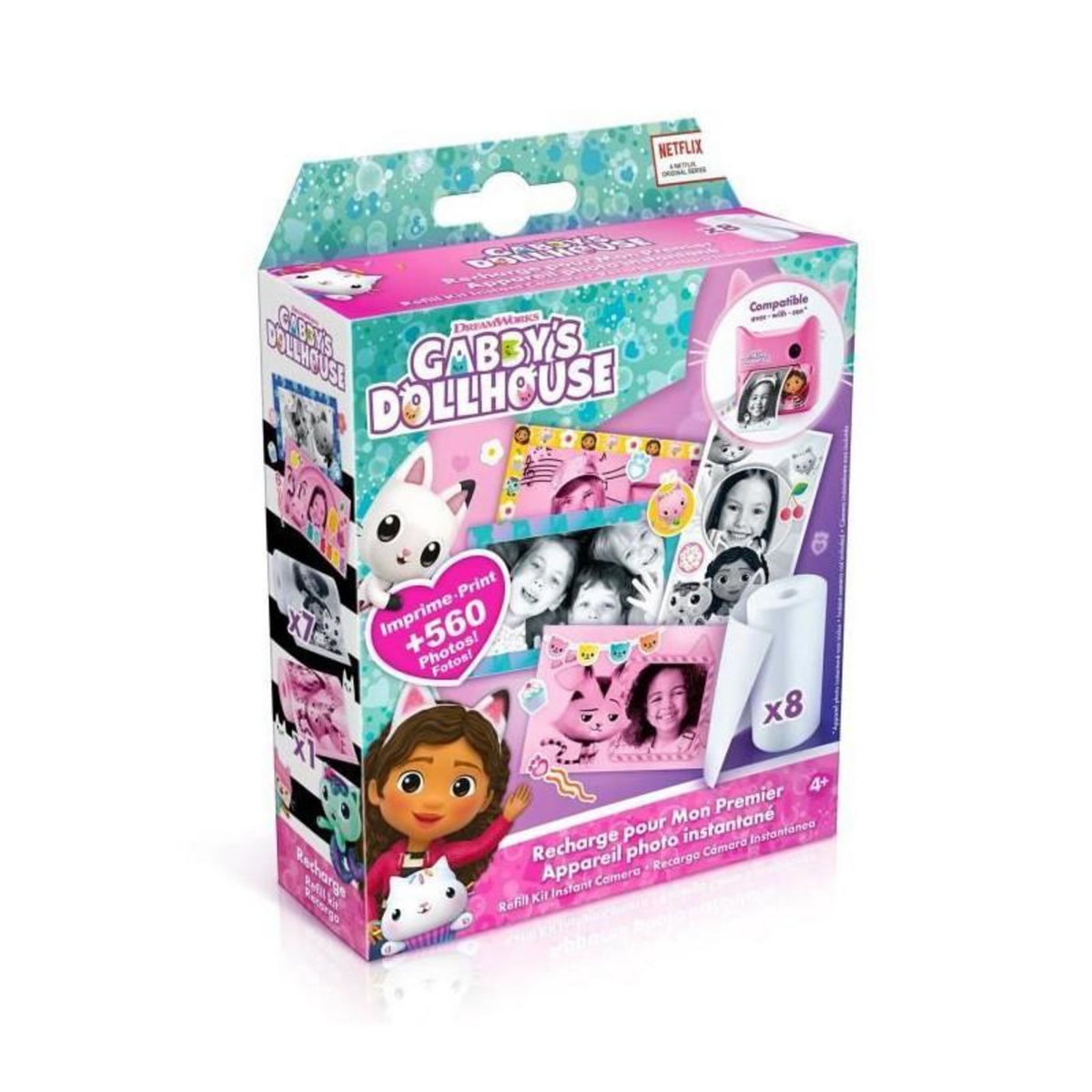 Canal Toys Canal Toys - Recharge pour Appareil Photo Instantané Gabby et la Maison Magique - photo, selfie, vidéo
