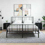 VIDAXL Tables de chevet 2 pcs noir 40x40x50 cm bois d'ingenierie