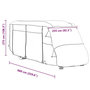 Voir la diapositive 6 : VIDAXL Housses de camping-car gris 660x235x275 cm tissu non tisse