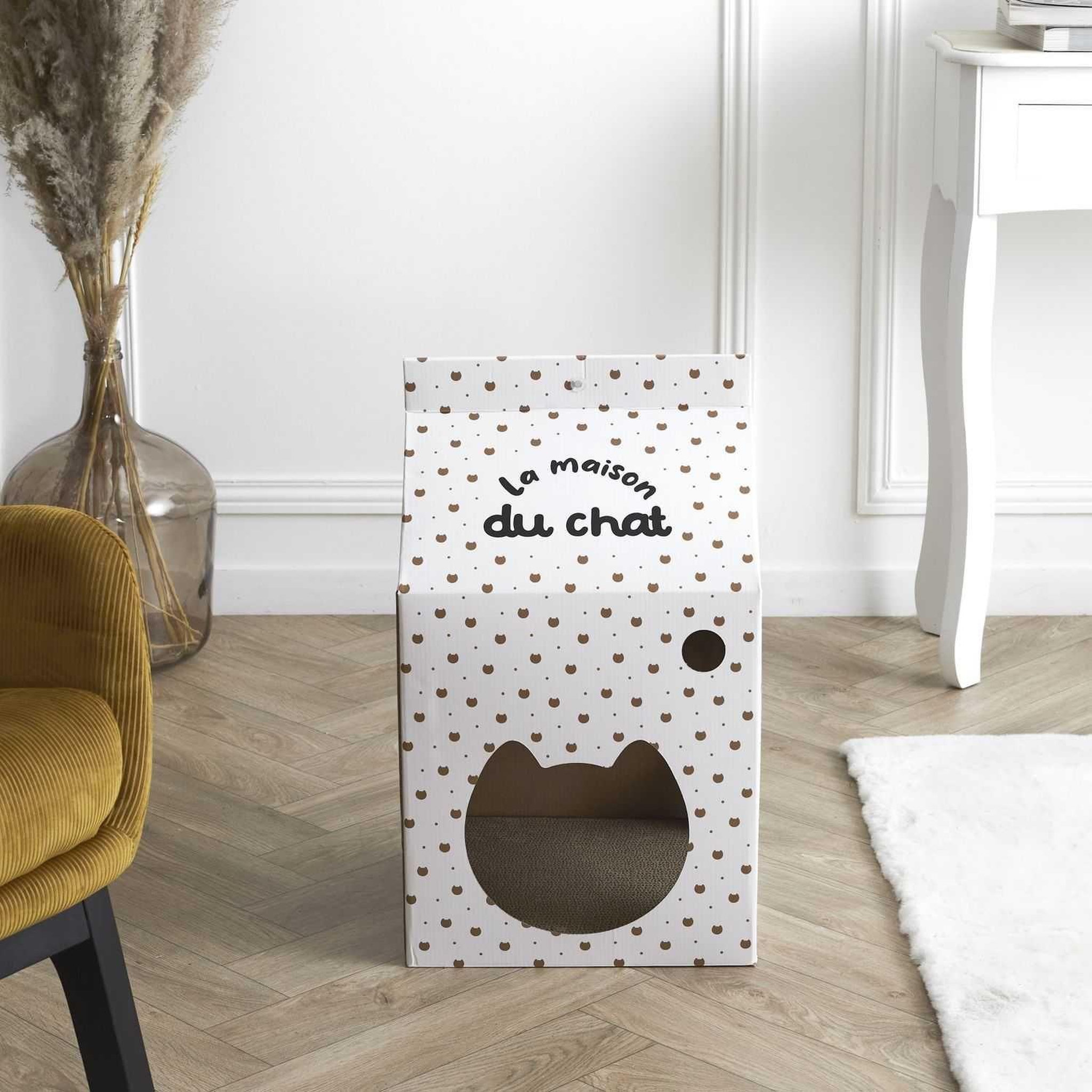 Voir la diapositive 6 : The concept Factory Griffoir pour chat la maison du chat - blanc