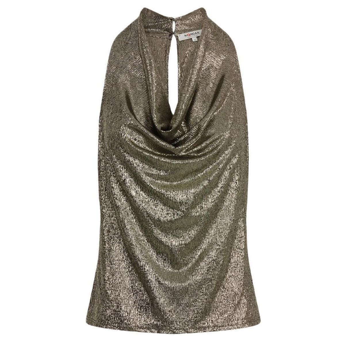 MORGAN T Shirt Doré/Noir Femme Morgan DREA