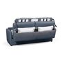 Voir la diapositive 3 : Canapé convertible 140 cm  système couchage express 3 places en tissu Gris clair ALICE 