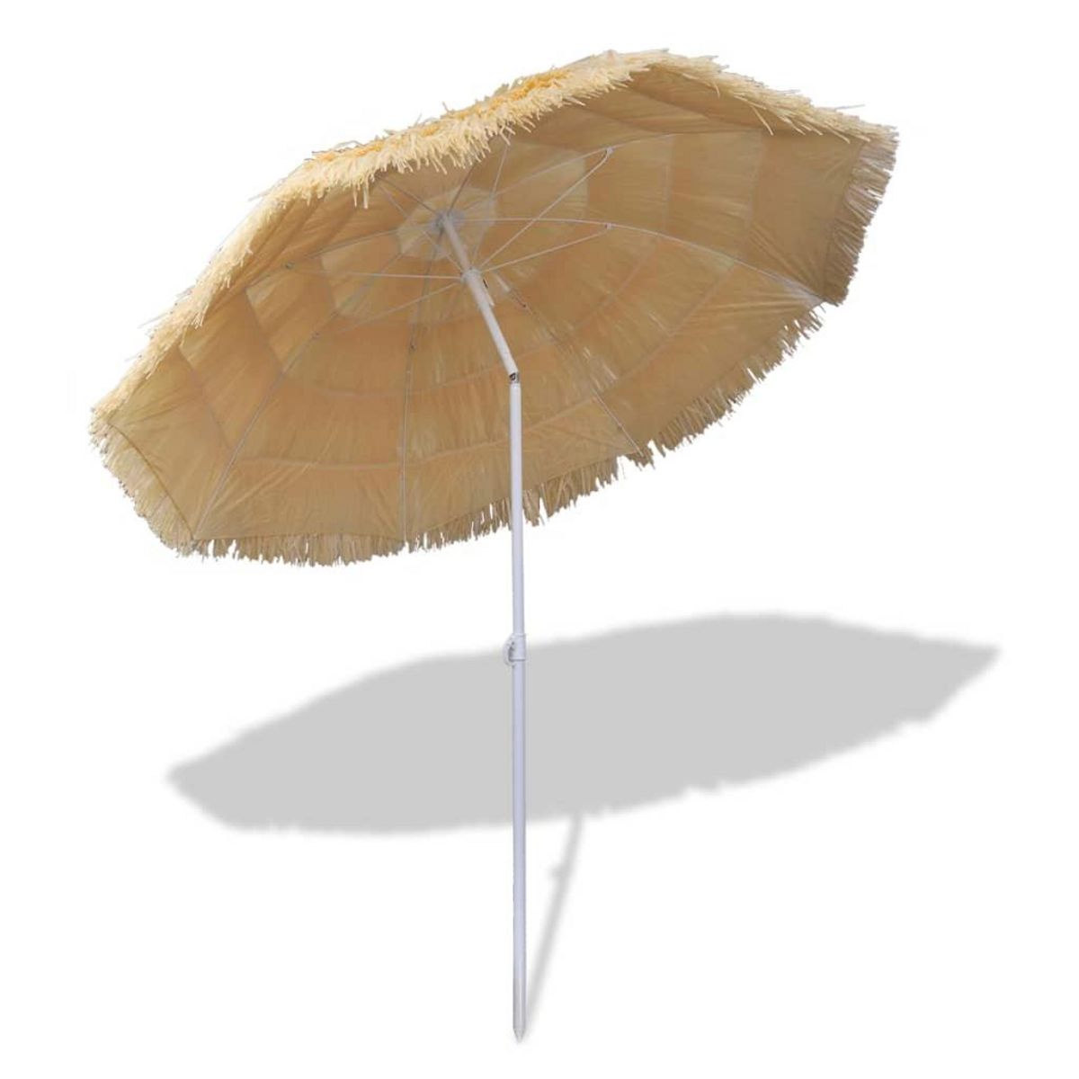 VIDAXL Parasol de plage inclinable style Hawaii