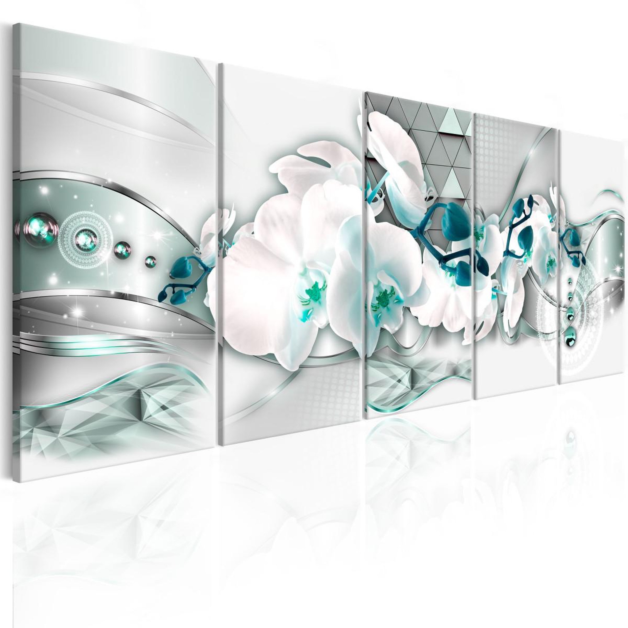 Voir la diapositive 1 : Paris Prix Tableau Imprimé  Orchises & Abstraction