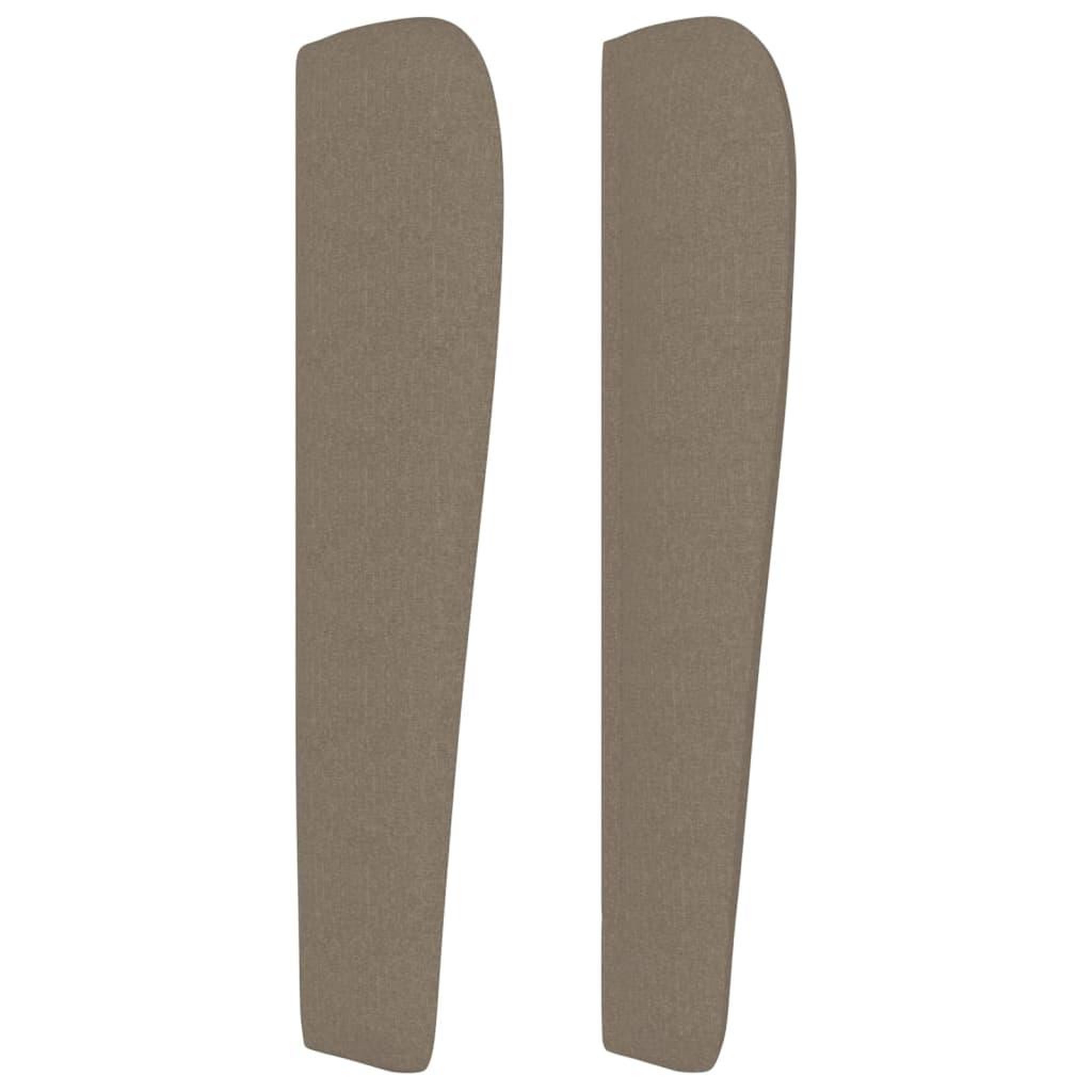 Voir la diapositive 4 : VIDAXL Tete de lit avec oreilles Taupe 103x23x118/128 cm Tissu