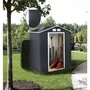 Voir la diapositive 2 : Habitat et Jardin Abri de jardin métal-  Vegas -  2.7 m² avec panneaux solaires - Gris