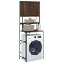 Voir la diapositive 5 : VIDAXL Armoire de machine a laver chene marron 68x48,5x194 cm