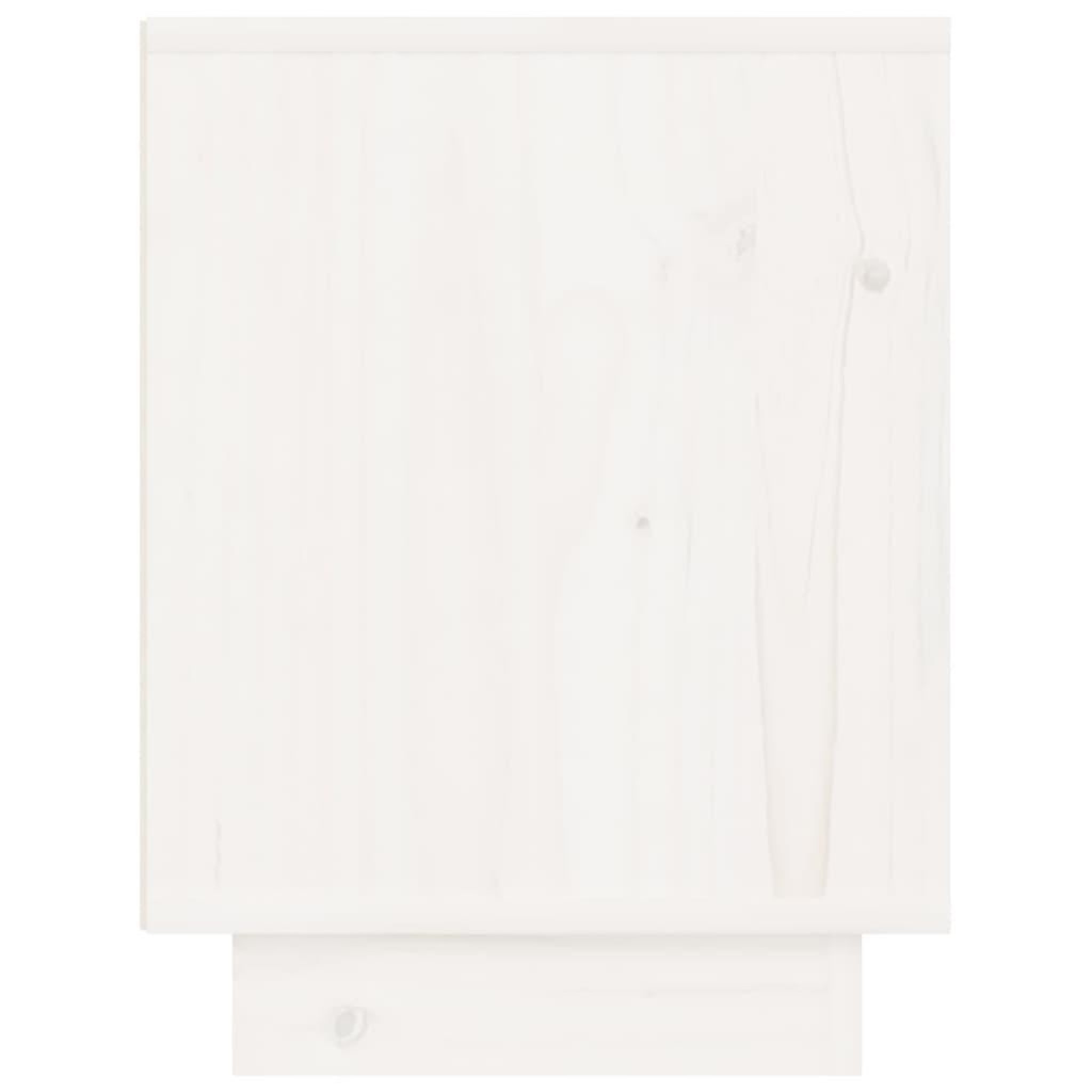 Voir la diapositive 5 : VIDAXL Table de chevet Blanc 40x30x40 cm Bois de pin solide