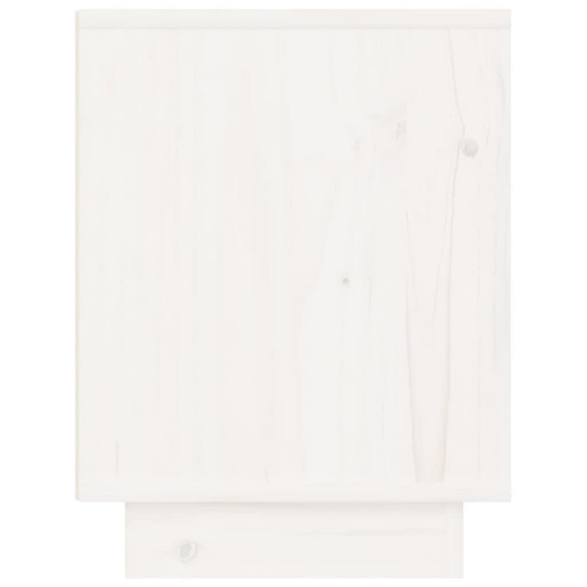 VIDAXL Table de chevet Blanc 40x30x40 cm Bois de pin solide