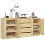 Voir la diapositive 3 : VIDAXL Armoires laterales 3 pcs Bois de pin massif