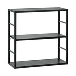 Paris Prix Étagère Murale 2 Niveaux  Switch III  60cm Noir