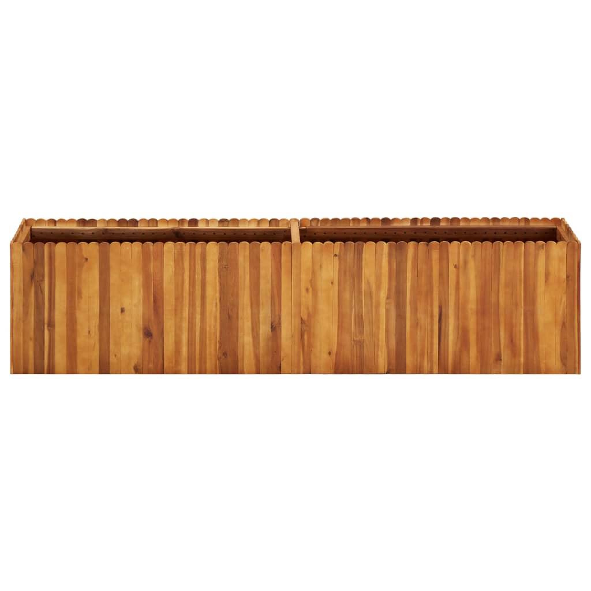 Voir la diapositive 2 : VIDAXL Lit sureleve de jardin 200x30x50 cm Bois massif d'acacia