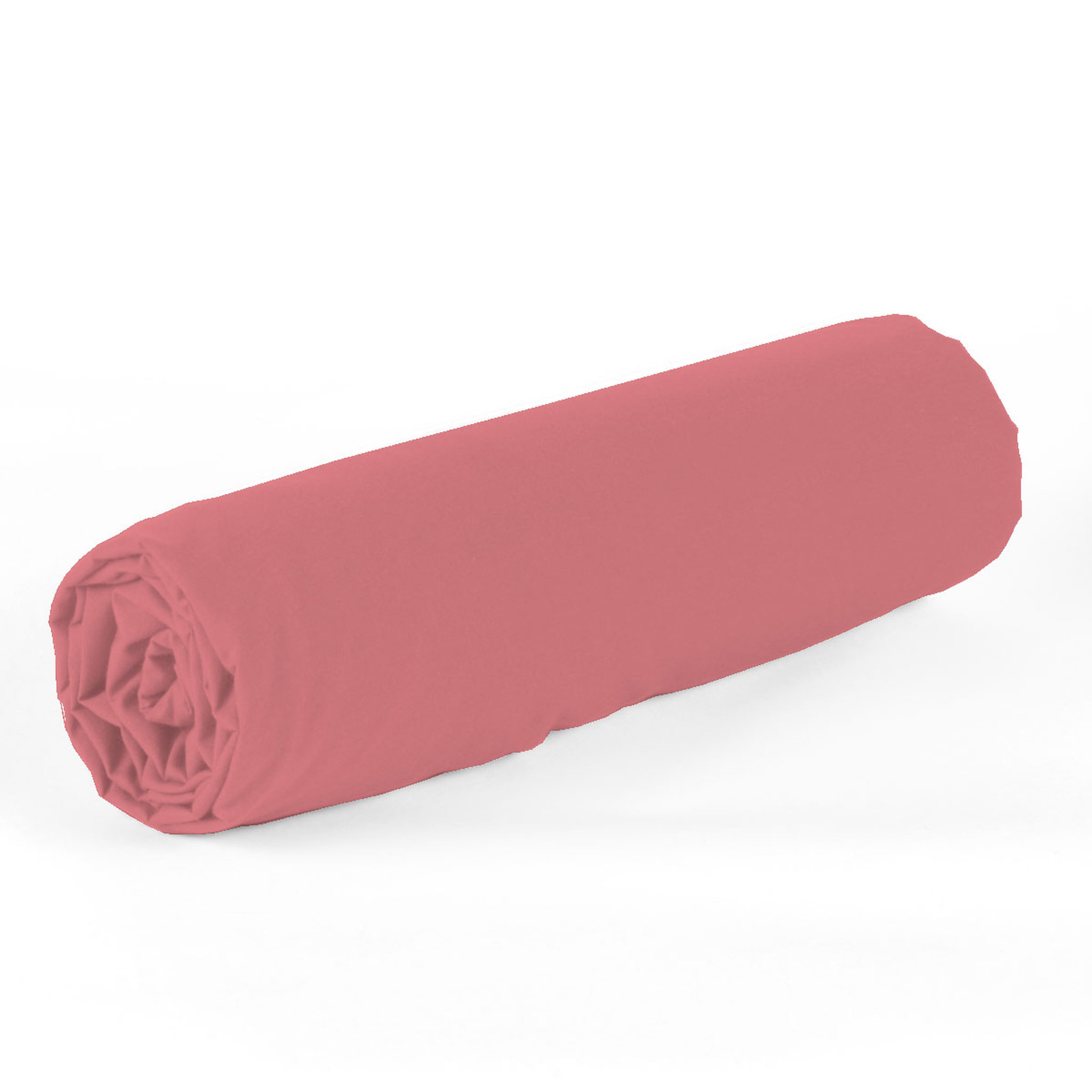 Voir la diapositive 2 : Drap houssse uni en coton 51 fils