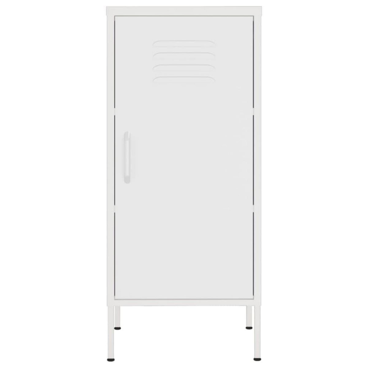 VIDAXL Armoire de rangement Blanc 42,5x35x101,5 cm Acier