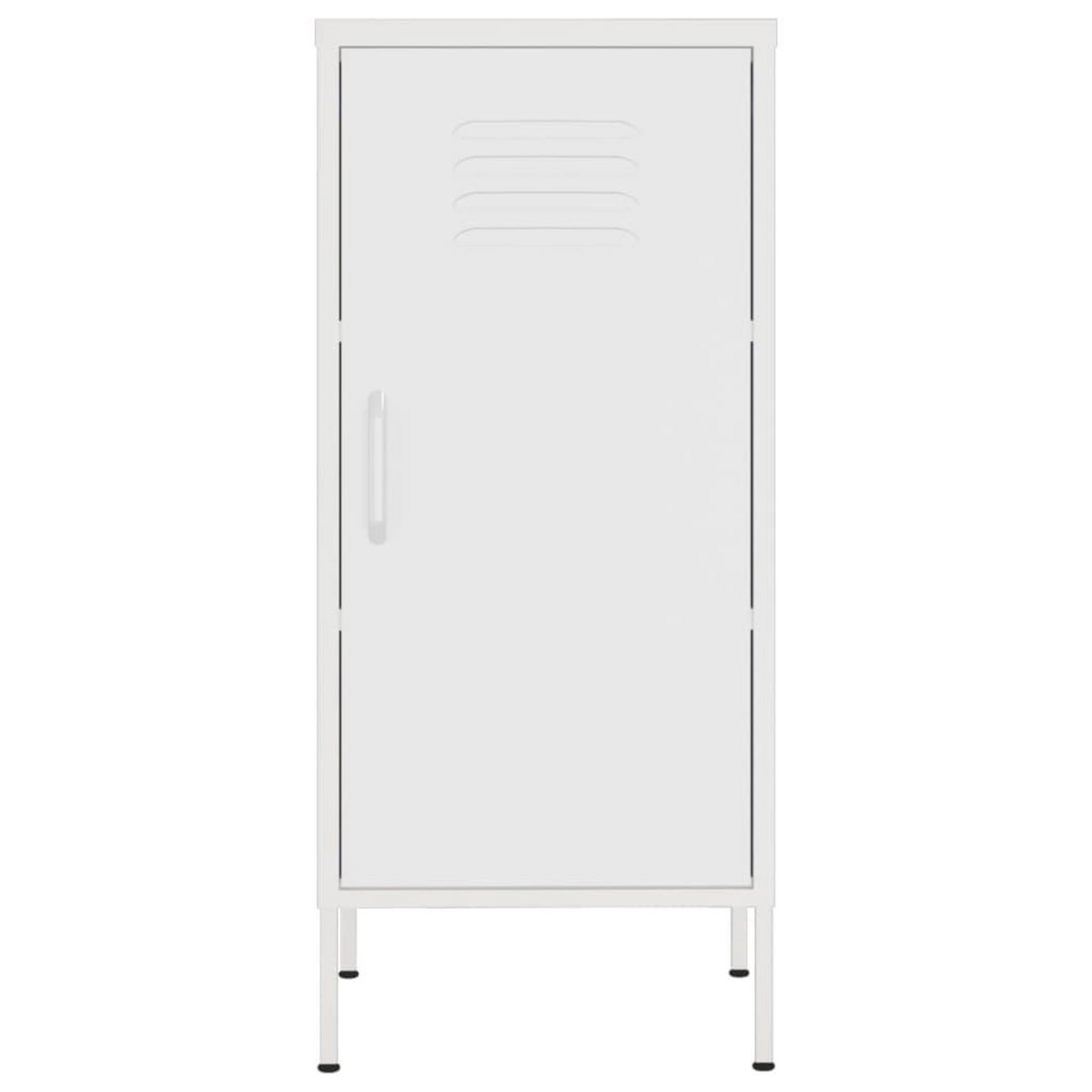 VIDAXL Armoire de rangement Blanc 42,5x35x101,5 cm Acier