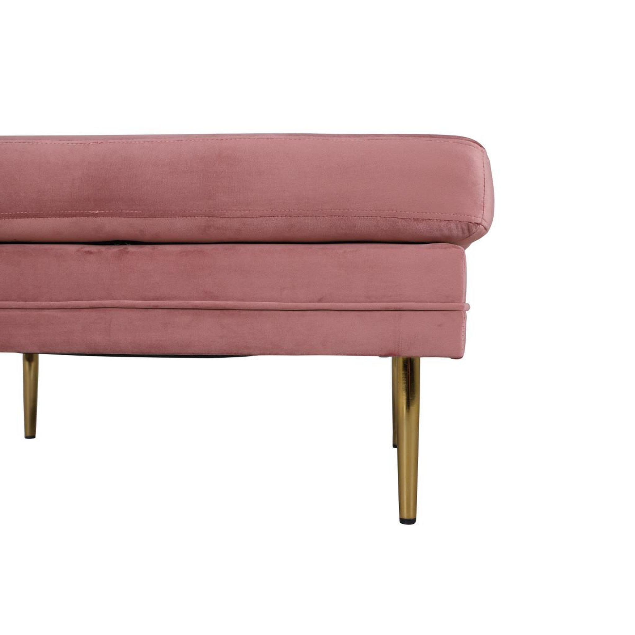 Voir la diapositive 5 : Paris Prix Pouf design en velours  boom  90cm rose