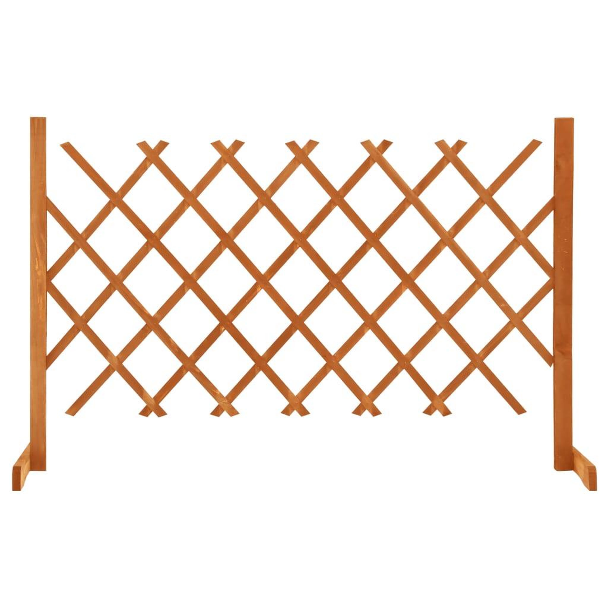 VIDAXL Cloture en treillis de jardin Orange 120x90 cm Bois de sapin
