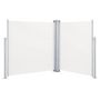 Voir la diapositive 2 : VIDAXL Auvent lateral retractable Creme 140x600 cm