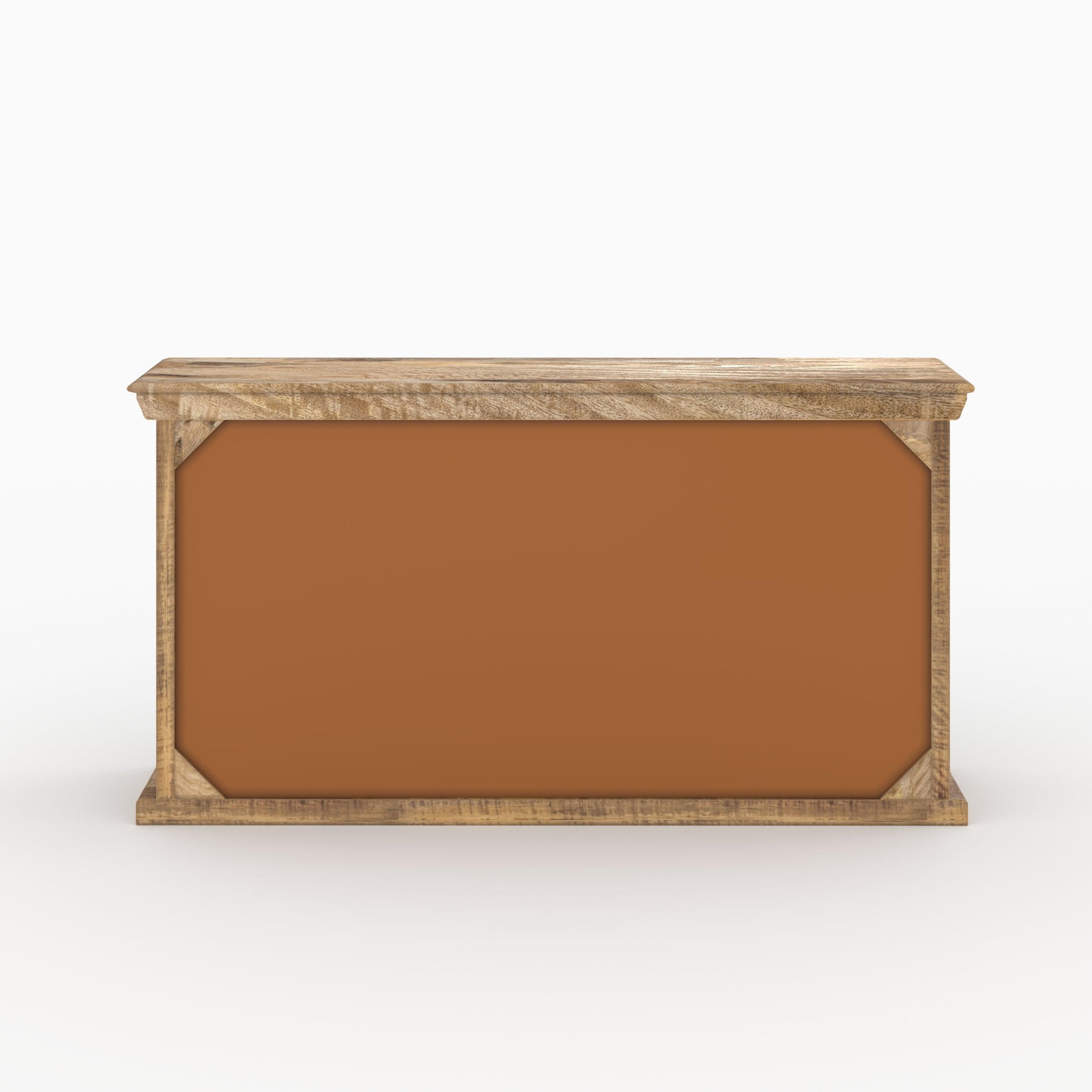 Voir la diapositive 3 : MAISON PAVANE Ensemble 2 buffets moyen et petit en bois de manguier massif-tabuk