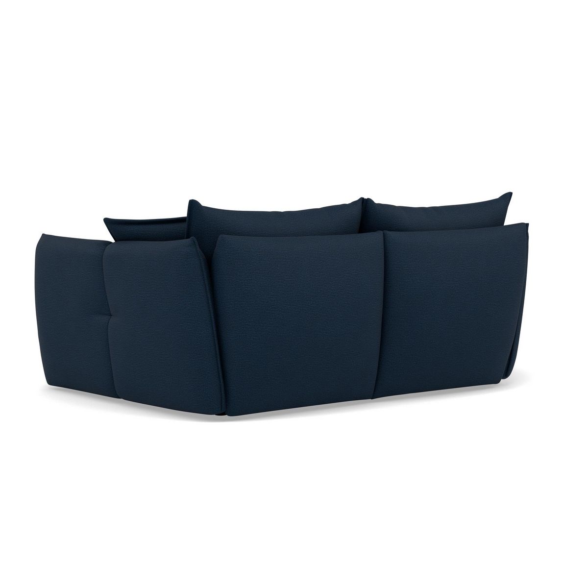 LISA DESIGN Cassiopee - canapé droit 3 places assise profonde en tissu texturé