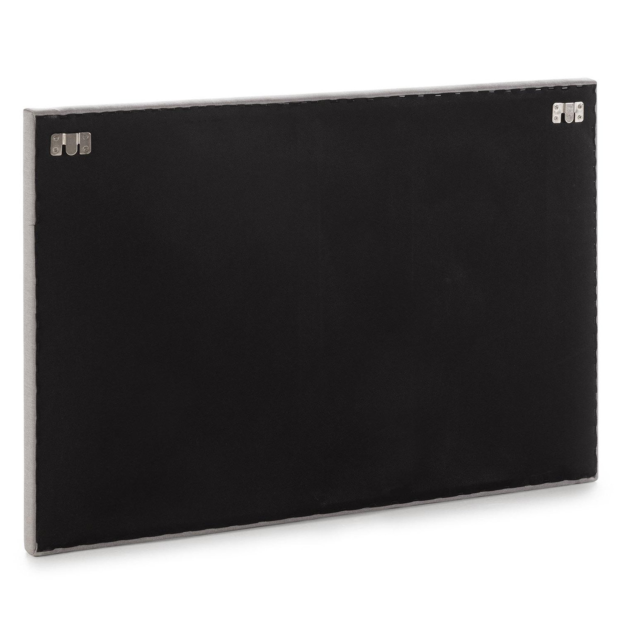 Voir la diapositive 4 : VS VENTA-STOCK Tête de lit Aura recouverte de tissu Gris Clair 90x60 cm