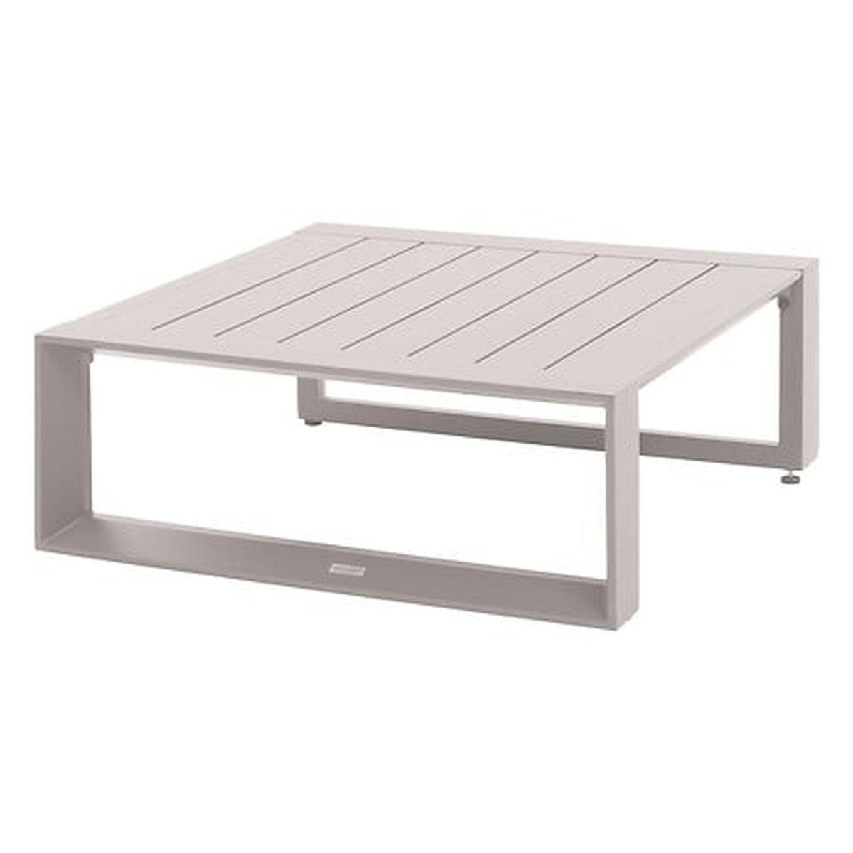 HESPERIDE Table basse de jardin carrée en aluminium ALLURE - Avoine