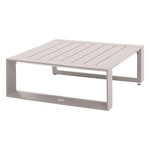 HESPERIDE Table basse de jardin carrée en aluminium ALLURE - Avoine