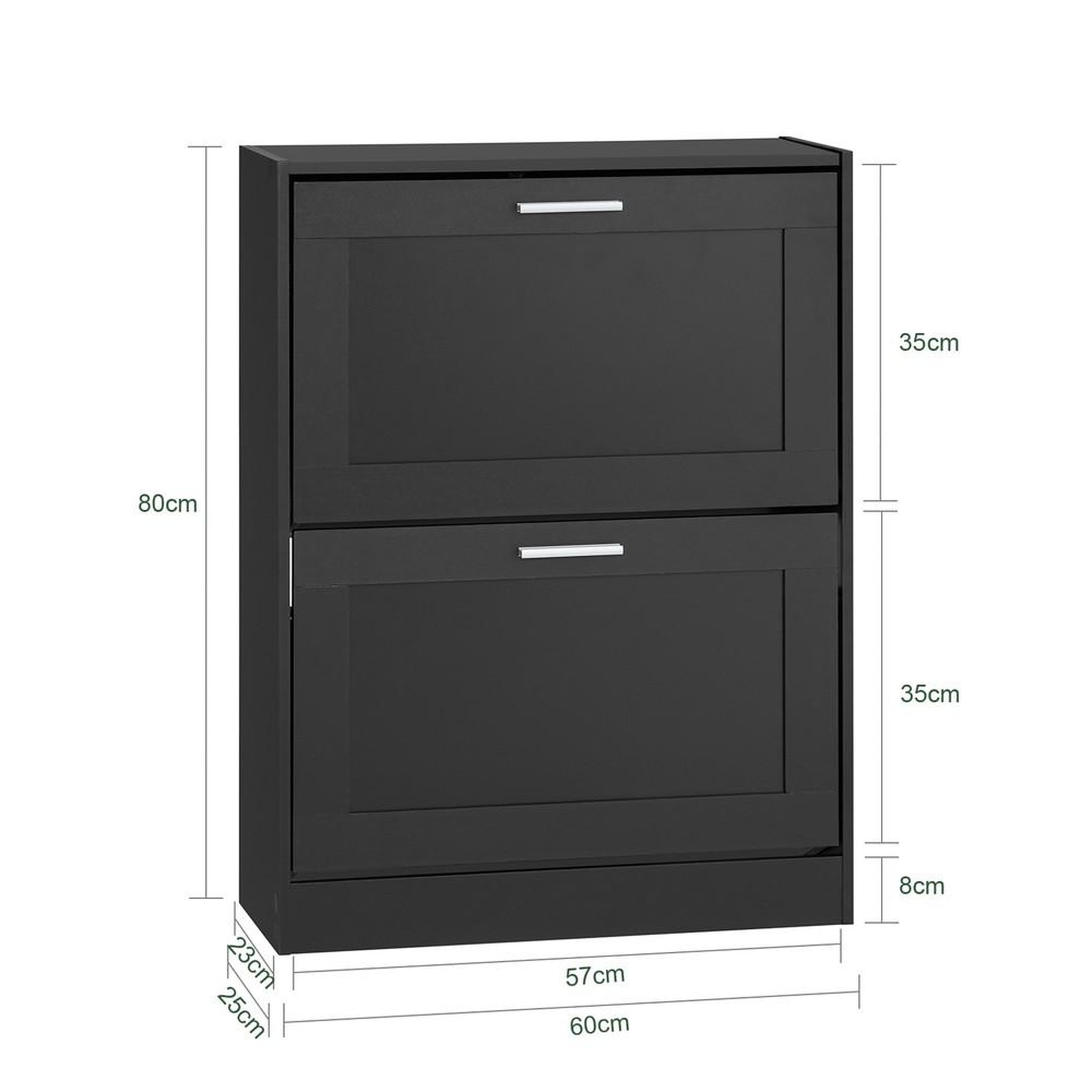 Voir la diapositive 3 : SOBUY SoBuy - Meuble À Chaussures 2 portes - Rustique - FSR137