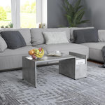 VIDAXL Table basse Gris beton 90x45x35 cm bois d'ingenierie
