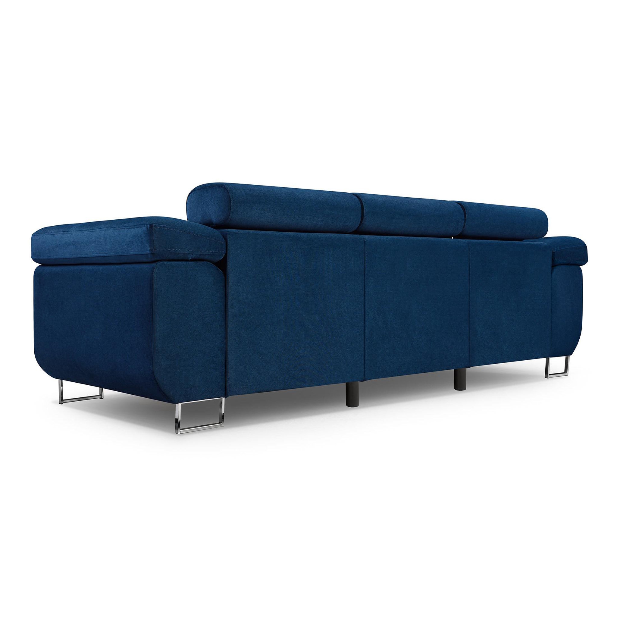 Voir la diapositive 4 : BEST MOBILIER Pablo - canapé 3 places - convertible avec têtières réglables - en velours