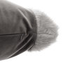 Voir la diapositive 2 : FEERIC LIGHT & CHRISTMAS Coussin carré imitiation fourrure Terre sauvage - L. 40 x l. 40 cm - Gris
