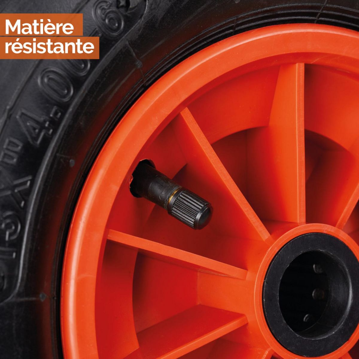 LINXOR Roue gonflable pour brouette - 30 x 8.5 cm - Axe 20 mm