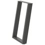 Voir la diapositive 4 : VIDAXL Pieds de table a manger forme de U 2 pcs 50x(72-73) cm acier