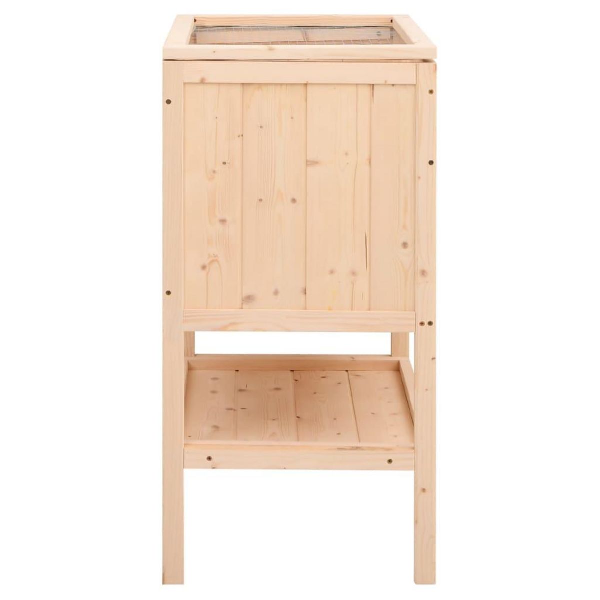 VIDAXL Cage a hamster 55x40x80 cm bois massif de sapin
