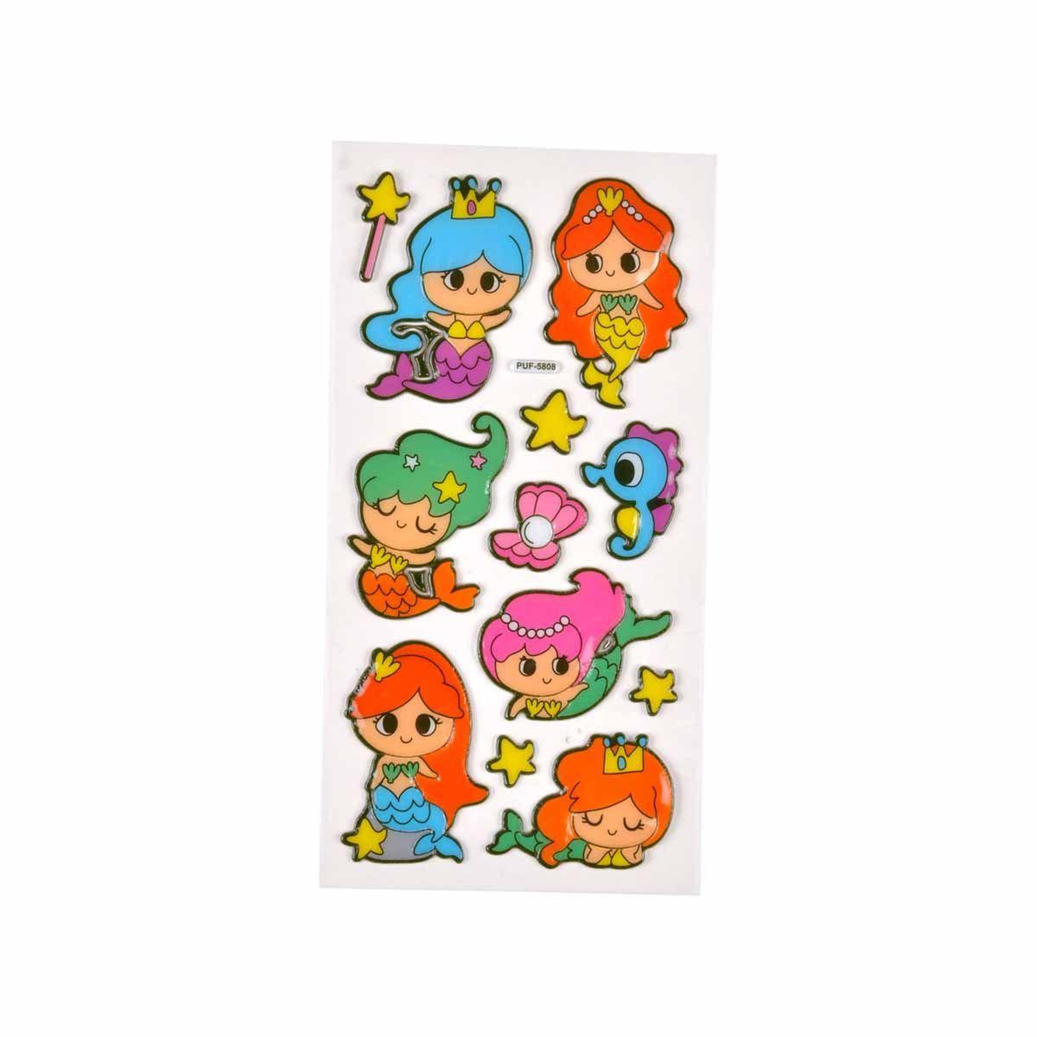 HOMEA Stickers Effet 3D  Sirènes  21cm Multicolore