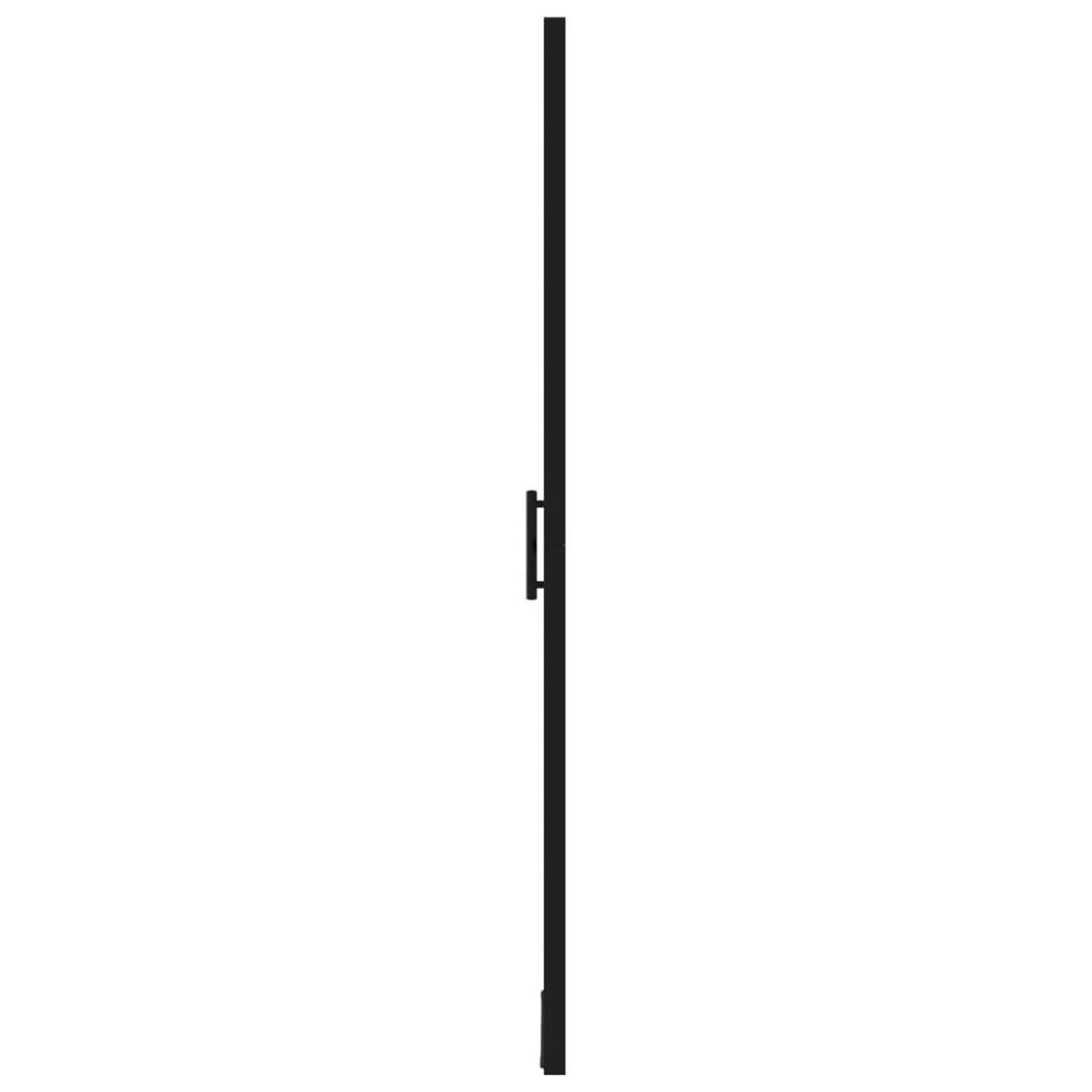 VIDAXL Porte de douche verre trempe 91x195 cm noir