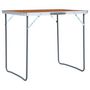 Voir la diapositive 3 : VIDAXL Table pliable de camping avec cadre en metal 80x60 cm