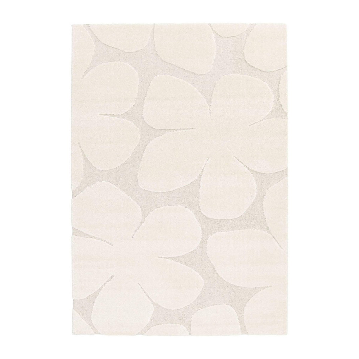 SWEEEK Tapis intérieur motif fleures crème Betty