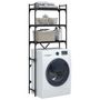 Voir la diapositive 5 : VIDAXL Etagere de lave-linge noir 67x25x163 cm bois d'ingenierie