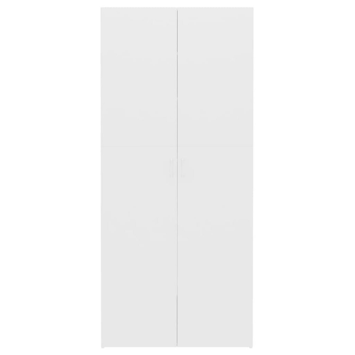 VIDAXL Armoire a chaussures Blanc 80 x 35,5 x 180 cm Bois d'ingenierie