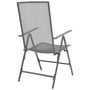 Voir la diapositive 4 : VIDAXL Chaises empilables de jardin lot de 2 Acier Gris