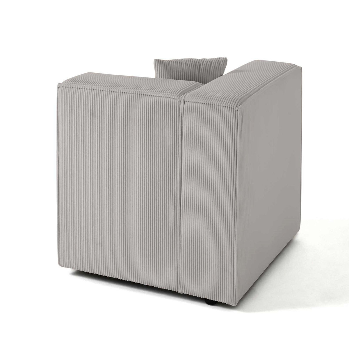 LISA DESIGN Arty - module d'assise gauche - en velours côtelé