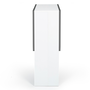 Voir la diapositive 6 : ID MARKET Table console pliable EDI 2-4 personnes bois blanc plateau gris 103 x 76 cm