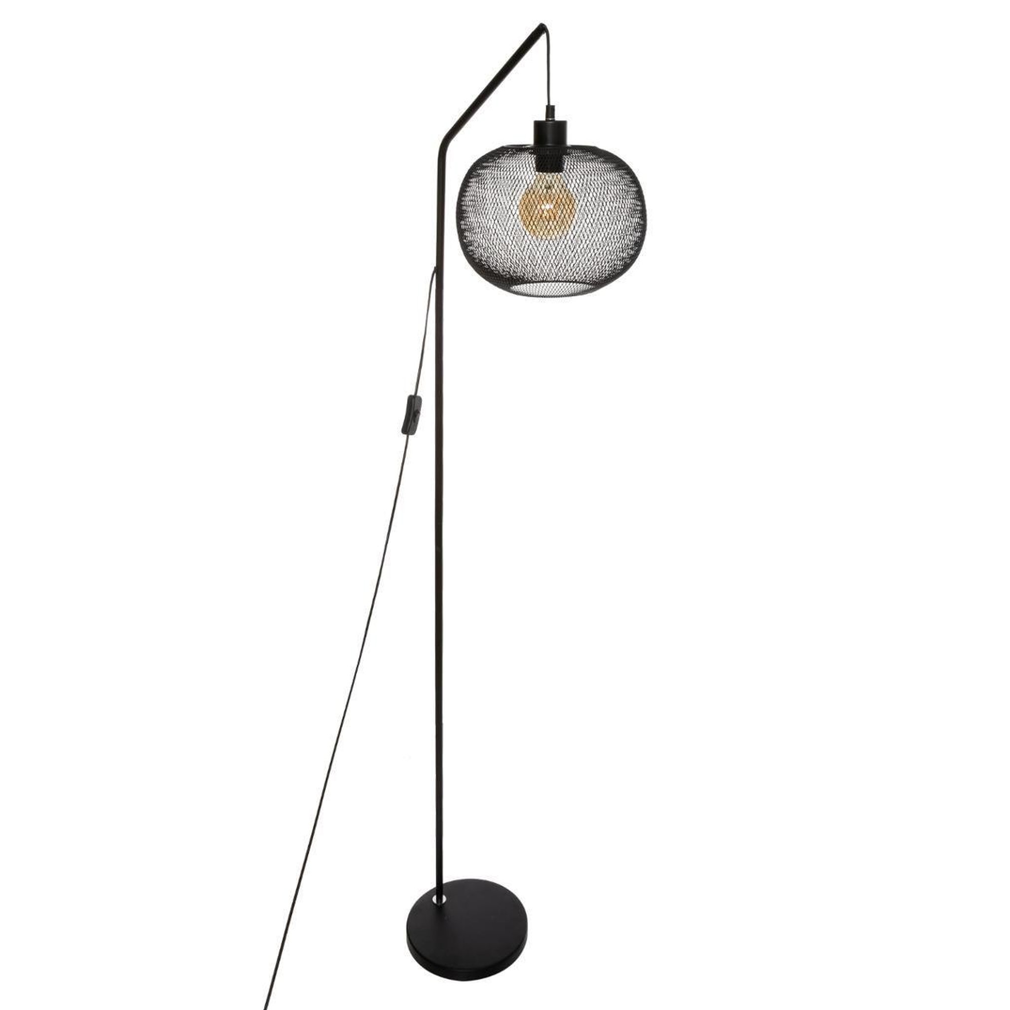 Voir la diapositive 1 : ATMOSPHERA Lampadaire arc design  emie  157cm noir