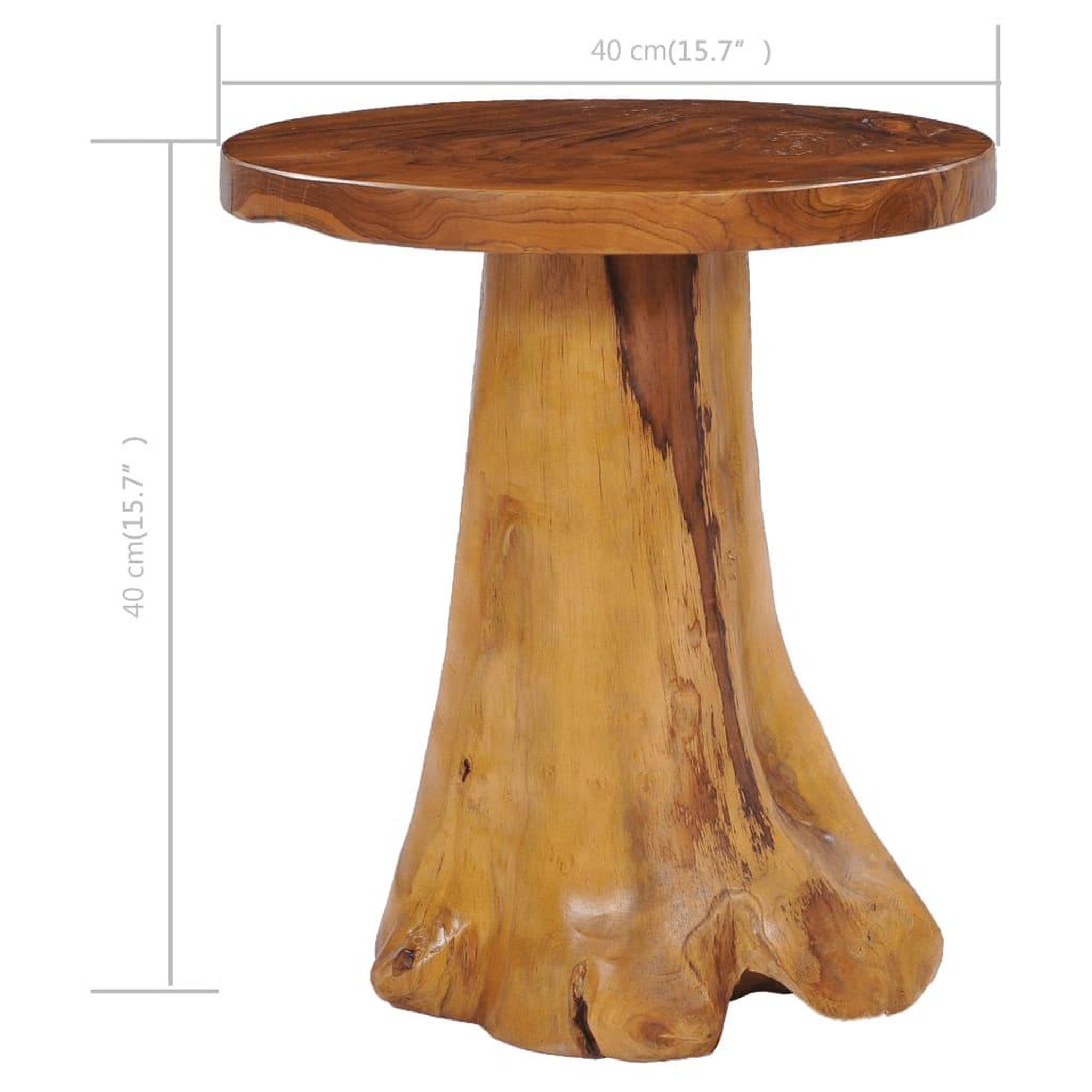 Voir la diapositive 4 : VIDAXL Table basse 40x40 cm bois de teck massif