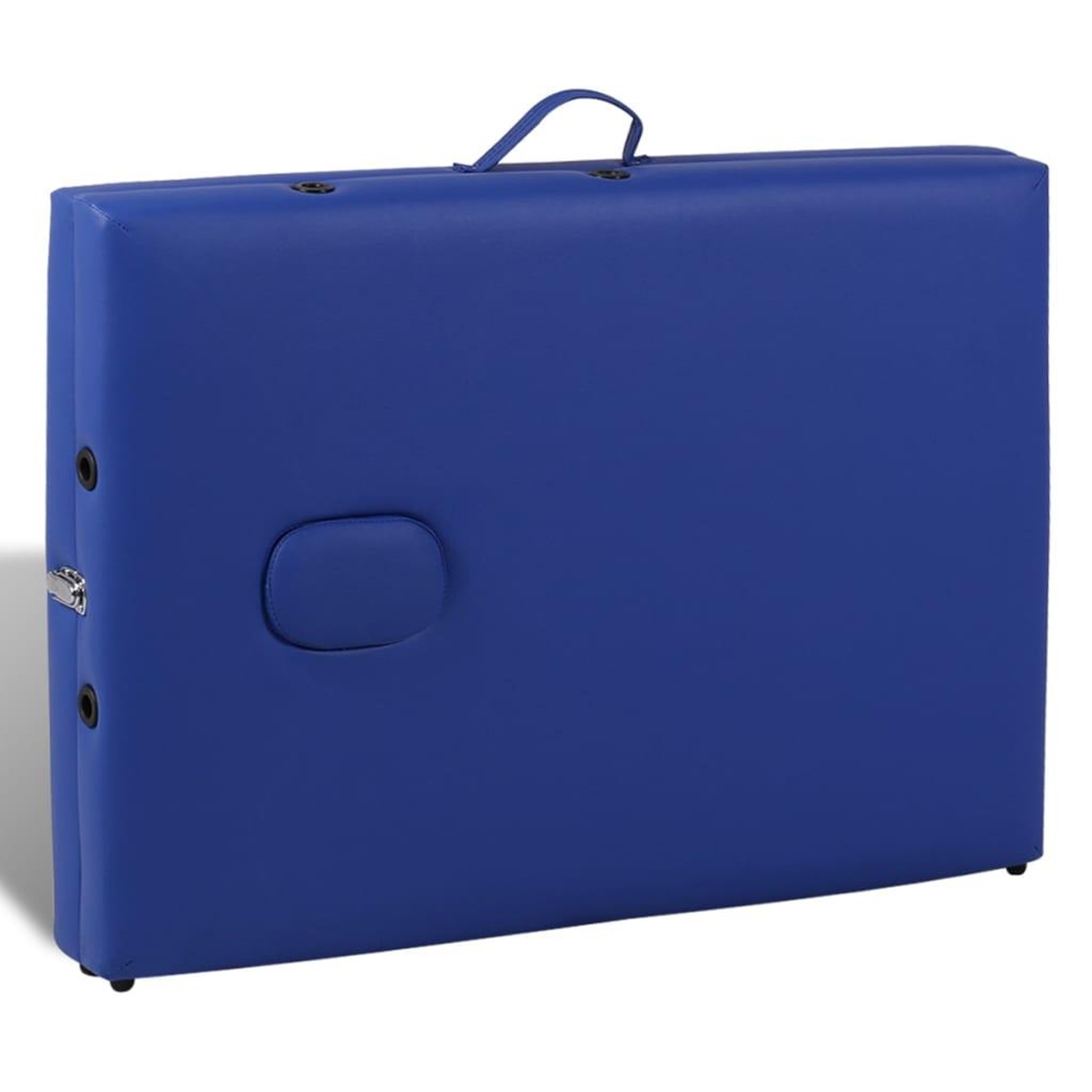 Voir la diapositive 5 : VIDAXL Table de massage pliable Bleu 2 zones avec cadre en bois