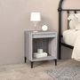 Voir la diapositive 3 : VIDAXL Tables de chevet 2 pcs Sonoma gris 40x35x50 cm